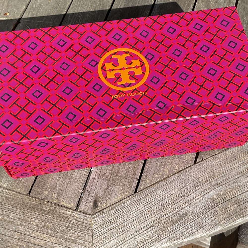 Tory Burch Chelsea Cap Toe Ballet Flats, Poppy/Orange w/Signature Logo